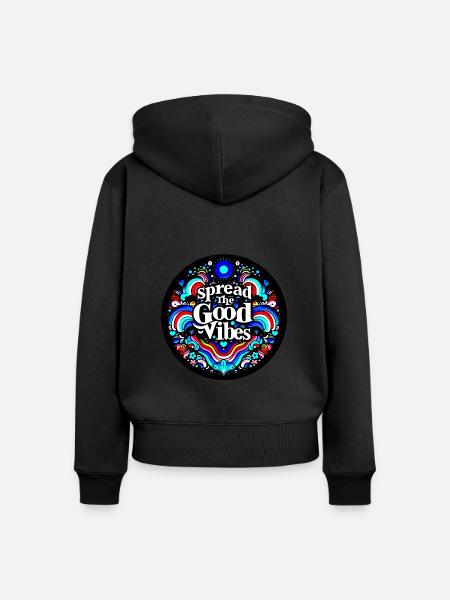 Vibrationen und Beleuchtungen - Frauen Premium Bio Zip Hoodie -