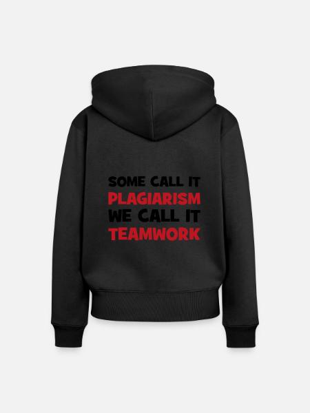 Plagiat - Frauen Premium Bio Zip Hoodie - Schwarz