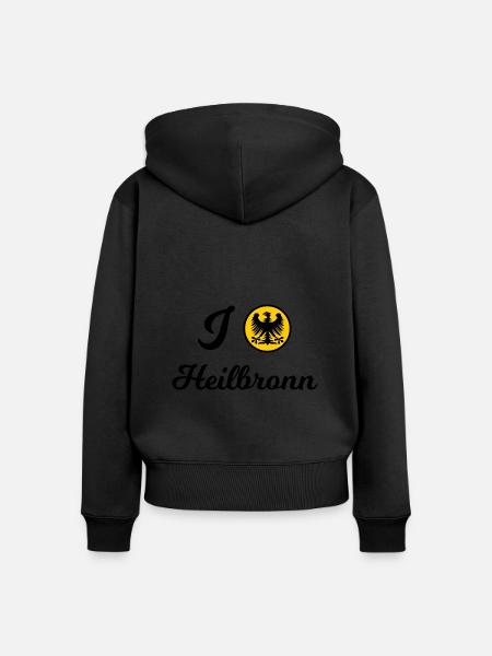 Die Heilbronner - Frauen Premium Bio Zip Hoodie - Schwarz