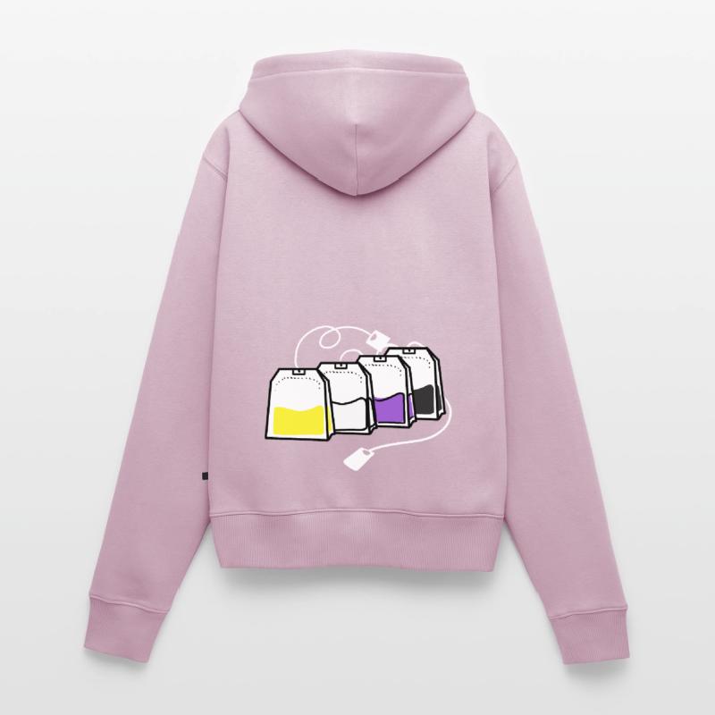 Nonbinary Pride Teebeutel Nonbinary Pride Frauen Premium Bio Zip Hoodie