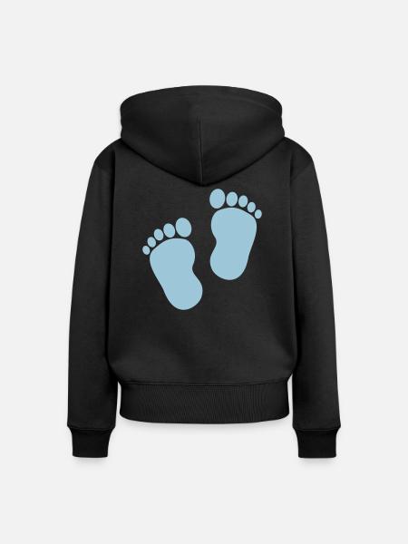Baby Boy - Frauen Premium Bio Zip Hoodie - Schwarz