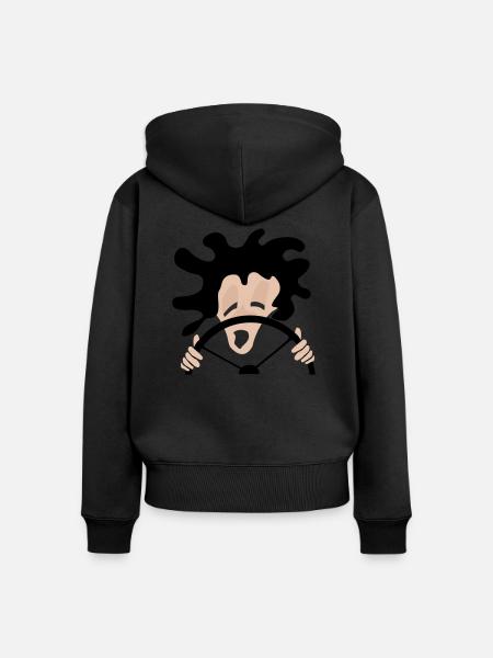 Fahrer - Frauen Premium Bio Zip Hoodie - Schwarz
