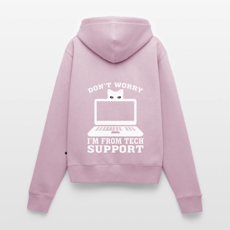 Technischer Support Computer Technik IT Software Frauen Premium Bio Zip Hoodie