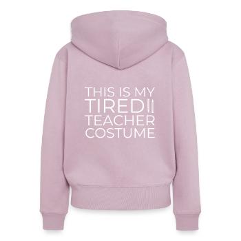 Teaching profession - Women's Premium Organic Zip Hoodie - dusky pink - Back - Julia (174cm)