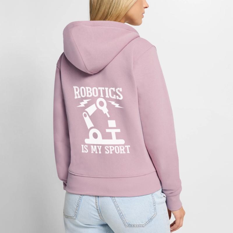 Robot Programmer Automation Technician Women's Premium Organic Zip Hoodie