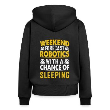 Robot Programmer Automation Technician - Women's Premium Organic Zip Hoodie - black - Back - Julia (174cm)