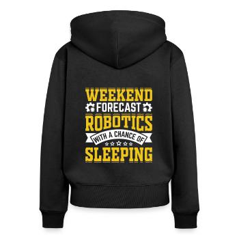 Robot Programmer Automation Technician - Women's Premium Organic Zip Hoodie - black - Back - Julia (174cm)