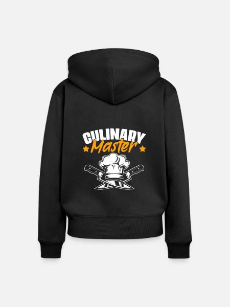 Culinary Master Lustiges professionelles Kochen - Frauen Premium Bio Zip Hoodie - Schwarz
