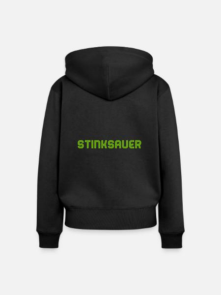 stinksauer - Frauen Premium Bio Zip Hoodie - Schwarz