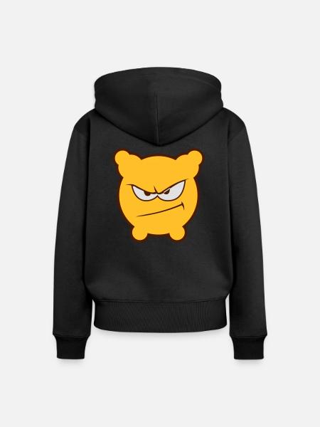 Düster ist sauer! - Frauen Premium Bio Zip Hoodie - Schwarz