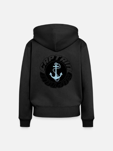 anker captain 002 - Frauen Premium Bio Zip Hoodie -