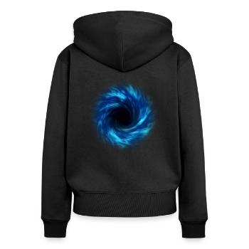 Black Hole - Women's Premium Organic Zip Hoodie - black - Back - Julia (174cm)