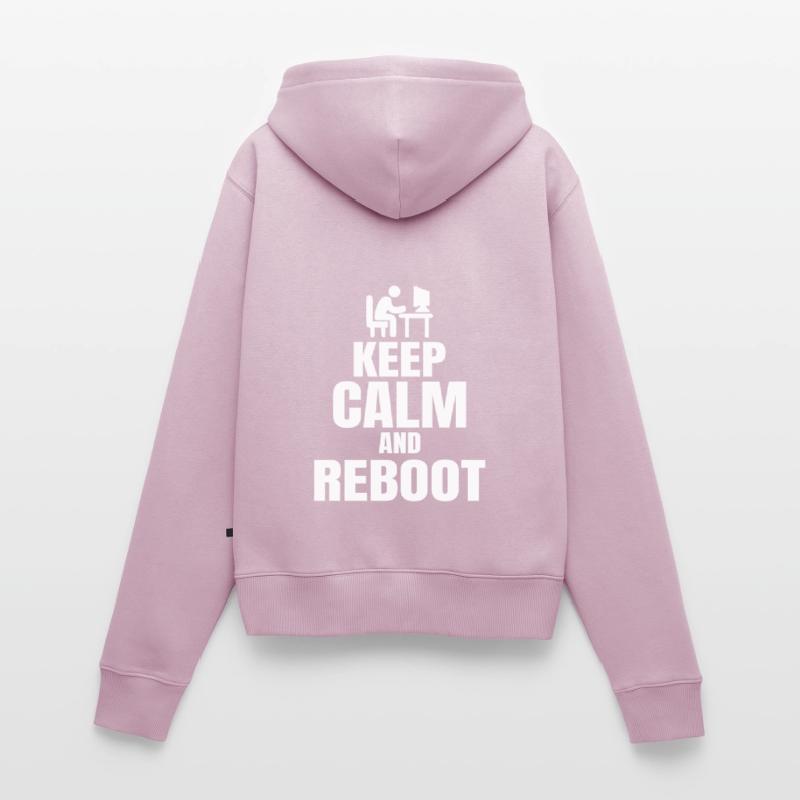 Admin Spruch Keep Calm Sys Admin Programmierer Frauen Premium Bio Zip Hoodie