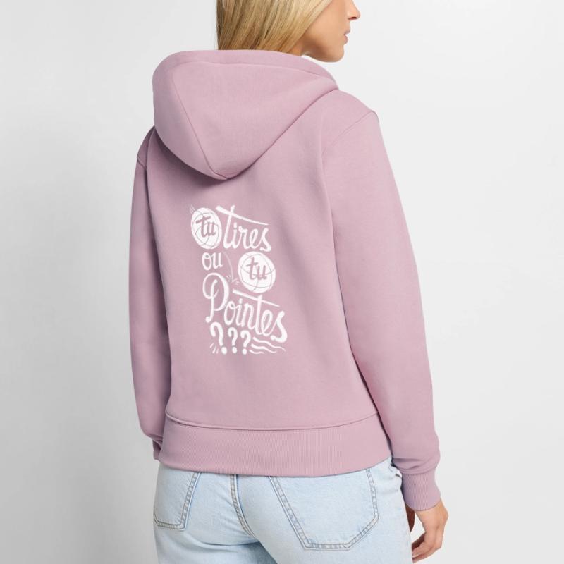 Sie schießen oder Sie zeigen? Frauen Premium Bio Zip Hoodie