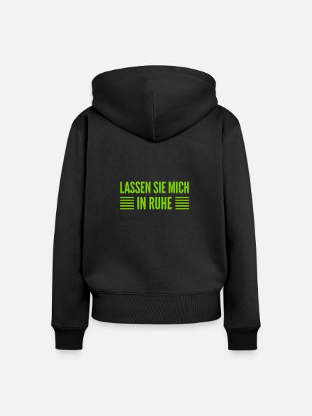 stoppen sie das - Frauen Premium Bio Zip Hoodie - Schwarz