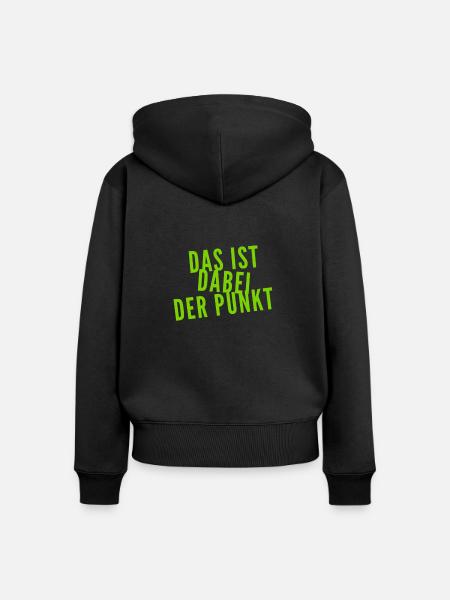 argumentieren - Frauen Premium Bio Zip Hoodie - Schwarz