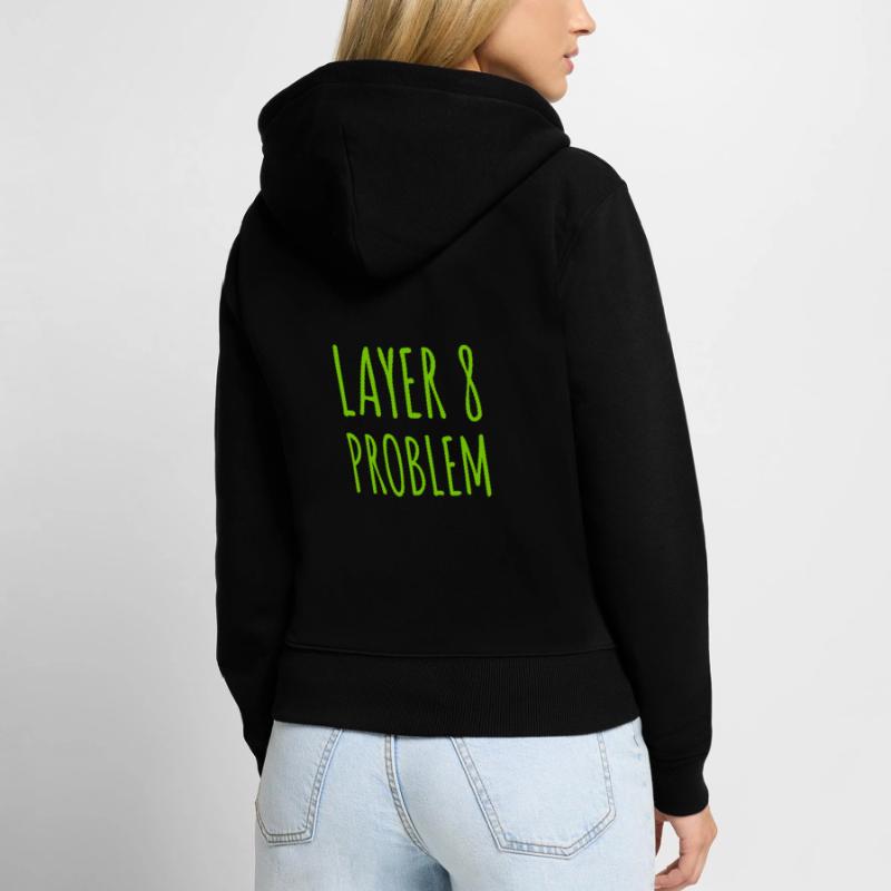 Layer 8 is causing problems Women's Premium Organic Zip Hoodie