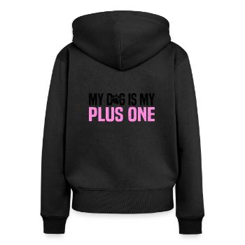 Misanthrope Antisocial Introvert - Women's Premium Organic Zip Hoodie - black - Back - Julia (174cm)