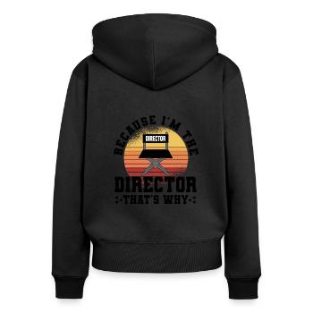 Director Filmmaker Feature Film Film - Women's Premium Organic Zip Hoodie - black - Back - Julia (174cm)