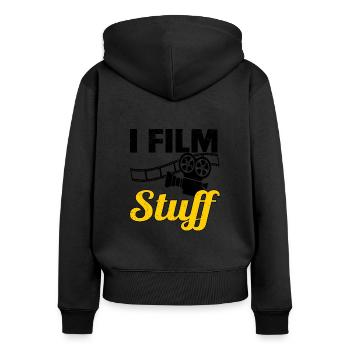 Regisseur Filmemacher Spielfilm Film - Frauen Premium Bio Zip Hoodie - Schwarz - Hinten - Julia (174cm)
