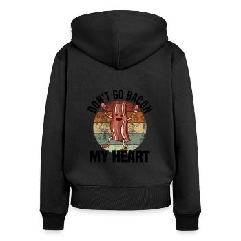 JGA Wedding Marriage Jungesellenabschied Party - Women's Premium Organic Zip Hoodie - black - Back - Julia (174cm)