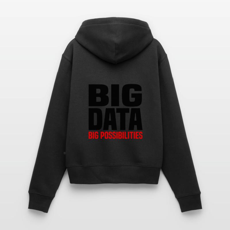 Internet Des Objets IOT Programmeur Admin IT Sweat à capuche zippé Premium bio Femme