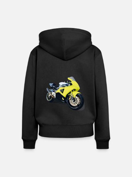 Sportler - Frauen Premium Bio Zip Hoodie - Schwarz