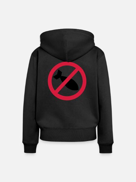 Bombe - Frauen Premium Bio Zip Hoodie - Schwarz