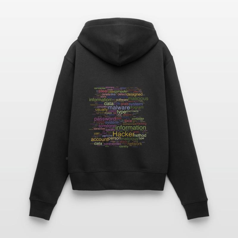 Cyber Computer Programming Digitale Es Frauen Premium Bio Zip Hoodie