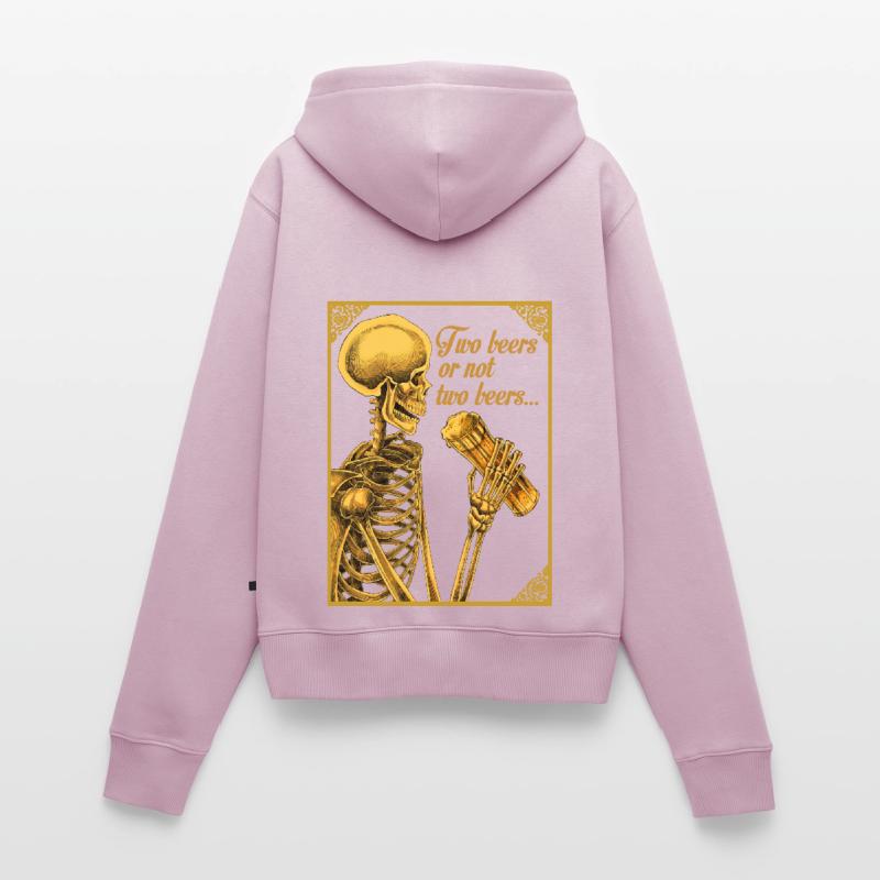 ZWEI BIERE ODER NICHT ZWEI BIERE Frauen Premium Bio Zip Hoodie