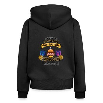 Wasserball Geburtstag Spielerin Trainerin Geb - Frauen Premium Bio Zip Hoodie - Schwarz - Hinten - Julia (174cm)