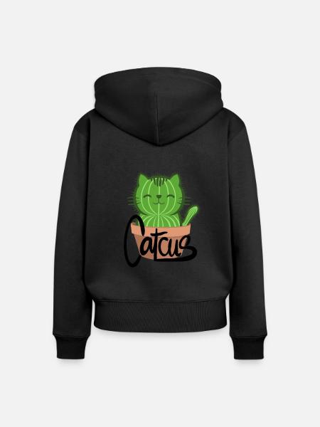 Catcus - Frauen Premium Bio Zip Hoodie - 