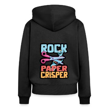 Biologie Lehrer Motiv Naturwissenschaft - Frauen Premium Bio Zip Hoodie - Schwarz - Hinten - Julia (174cm)