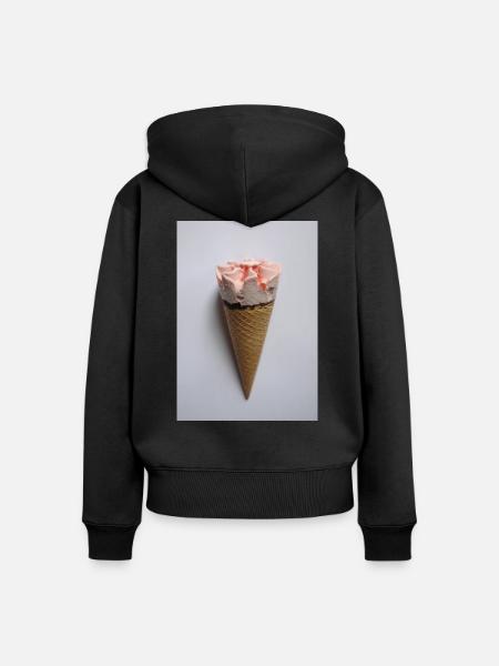 Waffeleis - Frauen Premium Bio Zip Hoodie - Schwarz