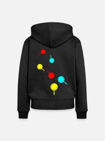 Pfanne Küche - Frauen Premium Bio Zip Hoodie - Schwarz
