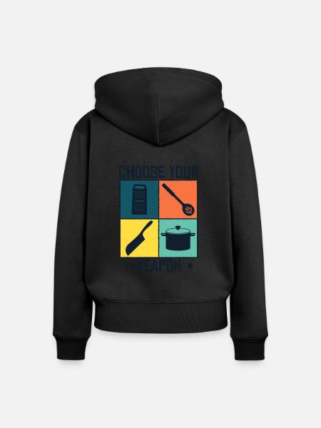 Kochkunst Küchenchef Sternekoch - Frauen Premium Bio Zip Hoodie - 