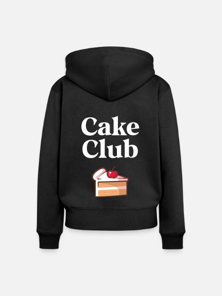 Cake Club - Frauen Premium Bio Zip Hoodie - Schwarz