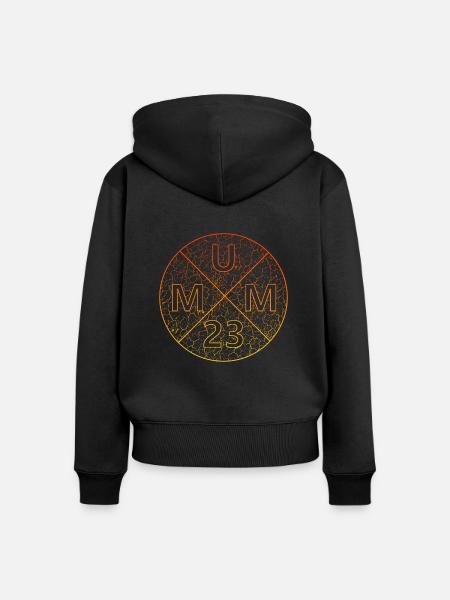 Mum 23 - Frauen Premium Bio Zip Hoodie - Schwarz
