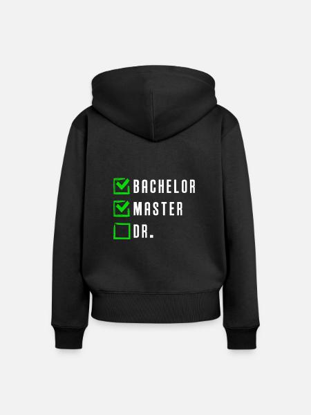 Master Abschluss Master 2022 - Frauen Premium Bio Zip Hoodie - Schwarz