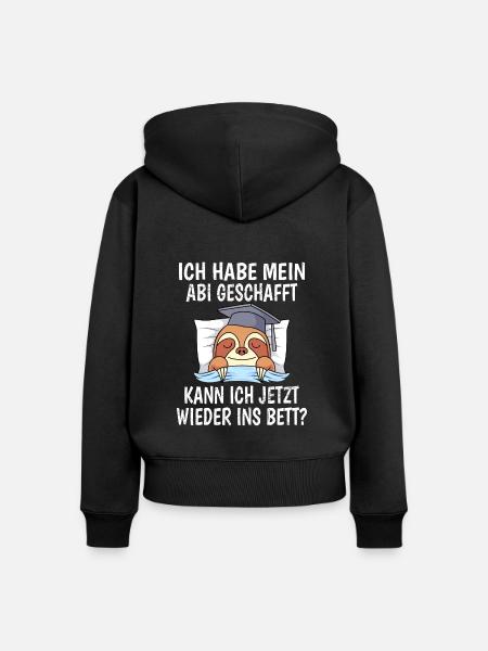 Abitur 2023 Abiturient - Frauen Premium Bio Zip Hoodie - Schwarz