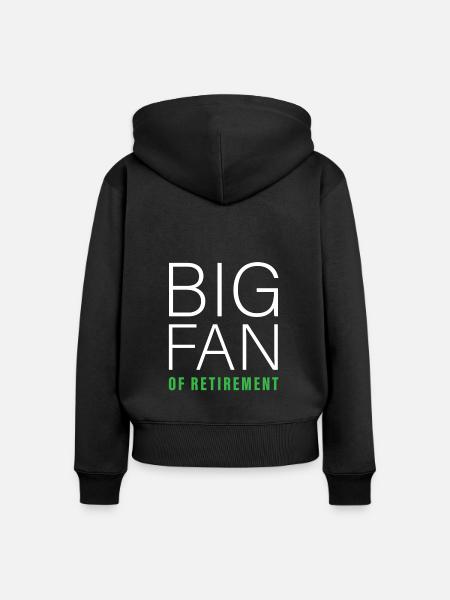 Rentner Rente Fan - Frauen Premium Bio Zip Hoodie - Schwarz