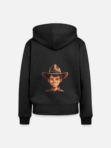 Pfadfinder - Frauen Premium Bio Zip Hoodie - Schwarz