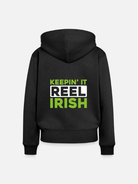 Irish Dance Irischer Tanz - Frauen Premium Bio Zip Hoodie - Schwarz