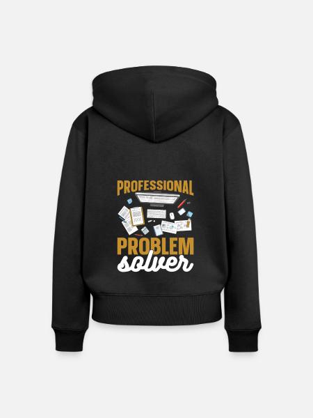 Berater - Frauen Premium Bio Zip Hoodie - Schwarz