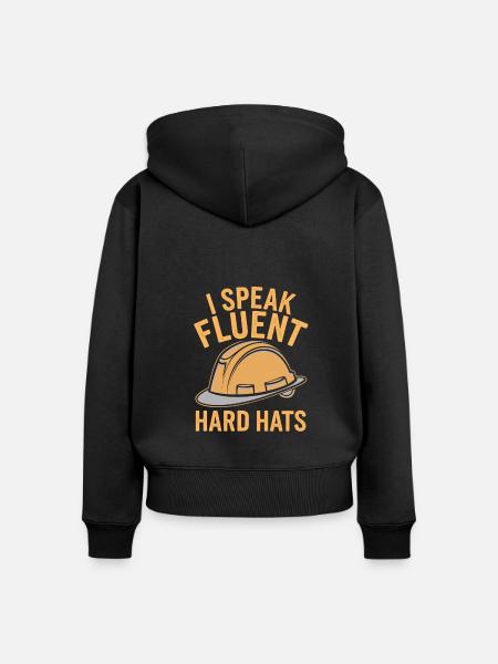 Bauingenieur - Frauen Premium Bio Zip Hoodie - Schwarz