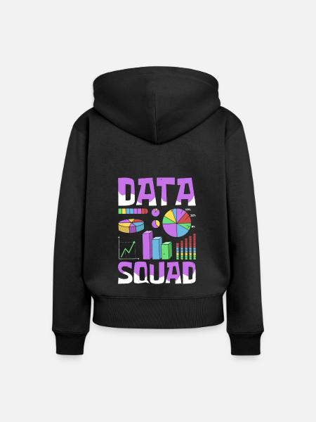 Analytiker Kader - Frauen Premium Bio Zip Hoodie - Schwarz