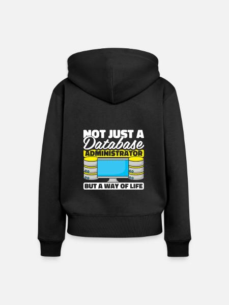 Datenbank Administrator - Frauen Premium Bio Zip Hoodie - Schwarz