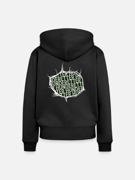 lustiger spruch umweltschutz geschenkidee - Frauen Premium Bio Zip Hoodie - Schwarz