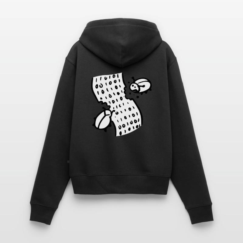 code bugs software Sweat à capuche zippé Premium bio Femme