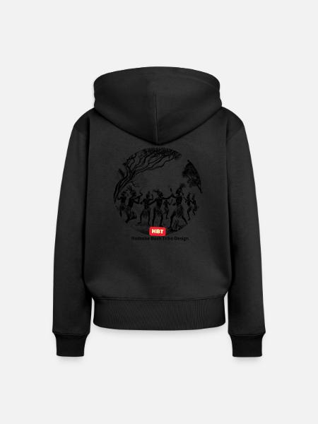 LGBT 56 - Frauen Premium Bio Zip Hoodie - Schwarz